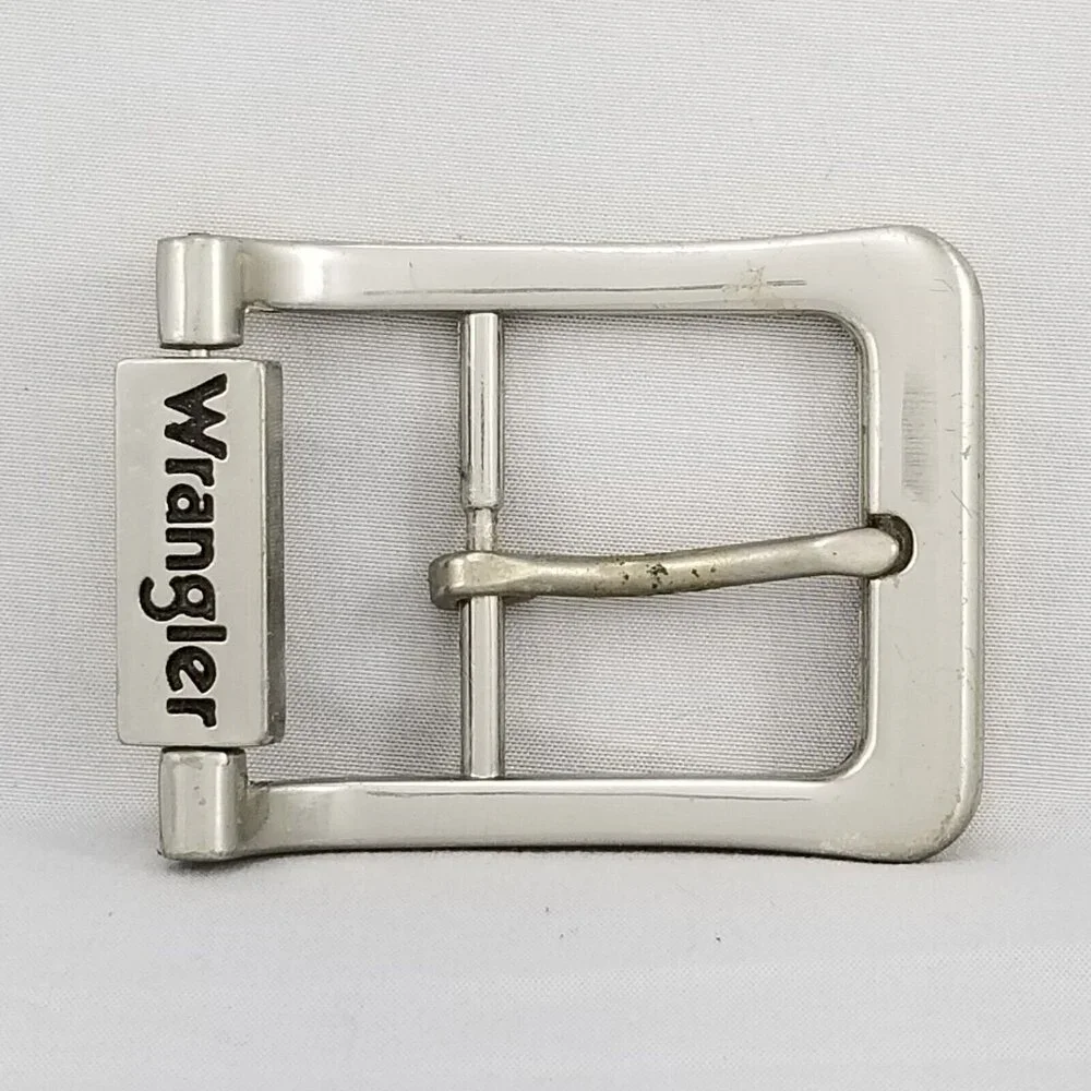 Vintage Belt Buckle Wrangler Pin Buckle Western Cowboy Jeep Rodeo Horse Rider
